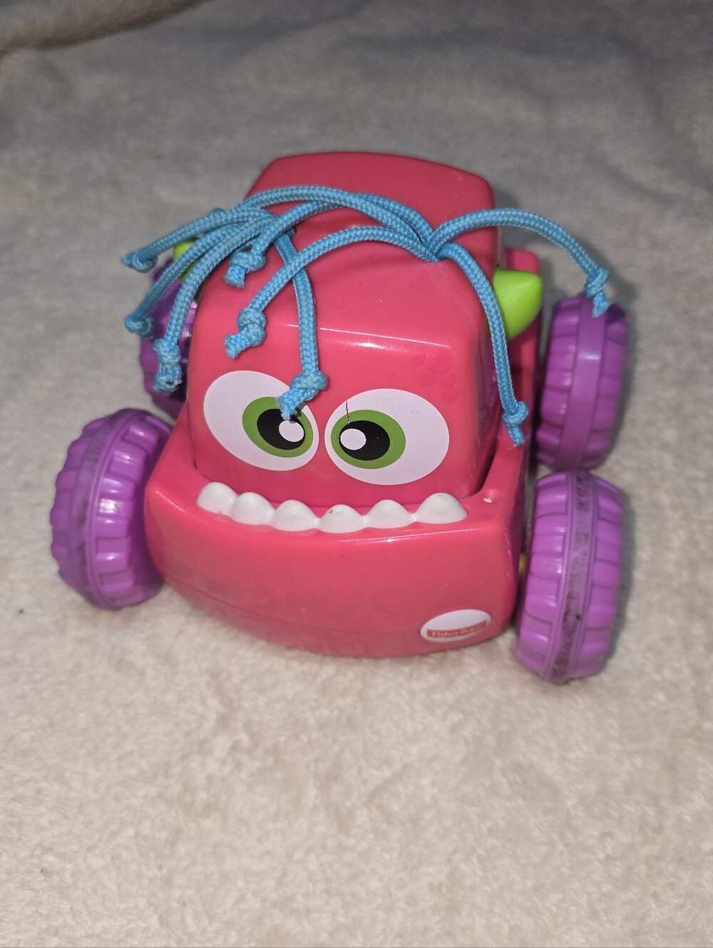 Fisher Price Press N Go Pink Monster Car Truck Baby Infant Toddler Kids Infant